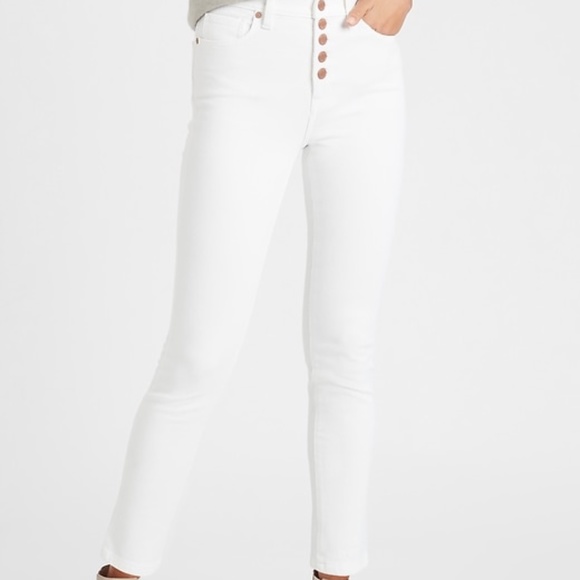 Banana Republic Denim - Banana Republic Petite High-Rise Button-Fly Jeans